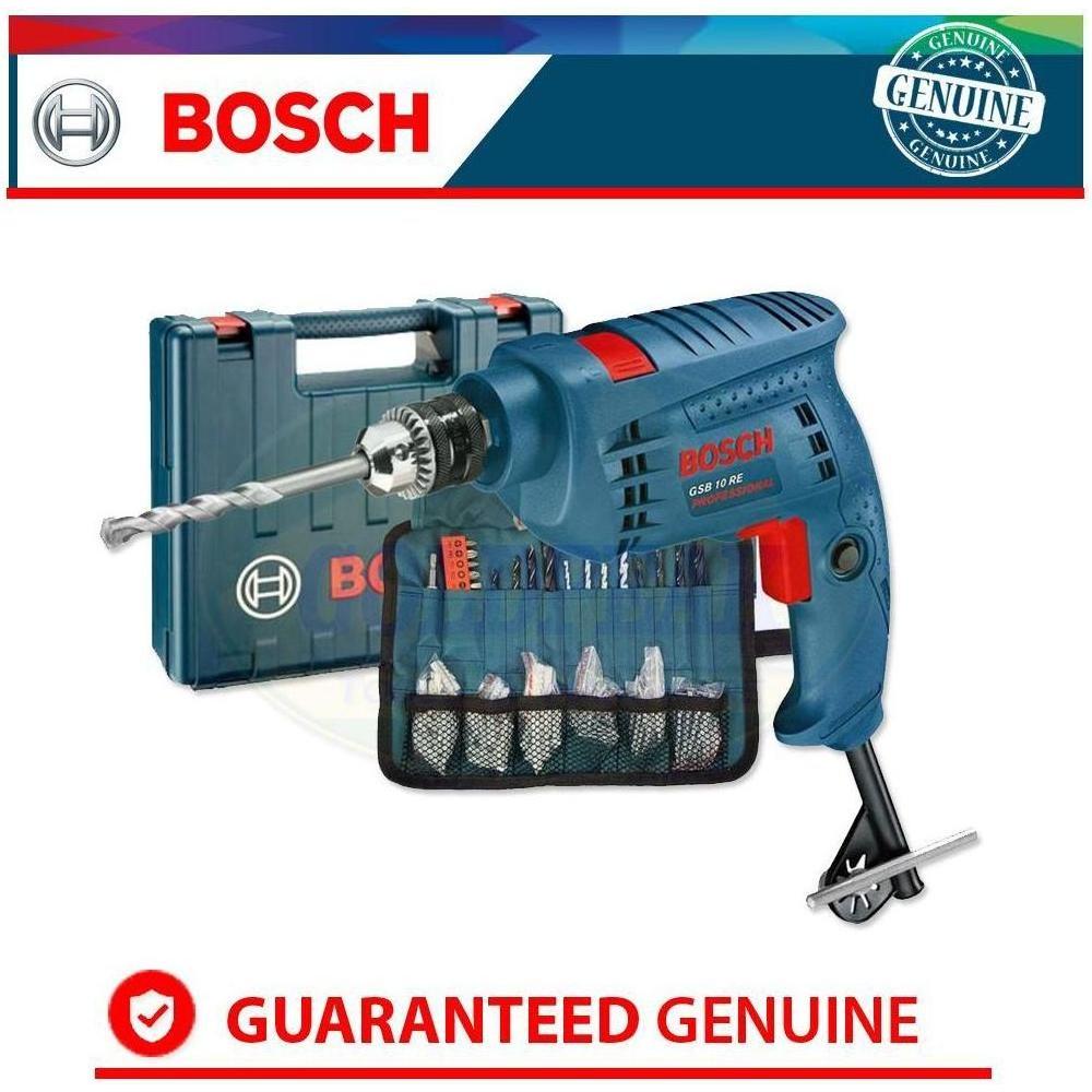 Bosch GSB 10 RE Impact Drill + 100 pcs Accessories - Goldpeak Tools PH Bosch Bosch GSB 10 RE Impact Drill + 100 pcs Accessories - Goldpeak Tools PH Bosch